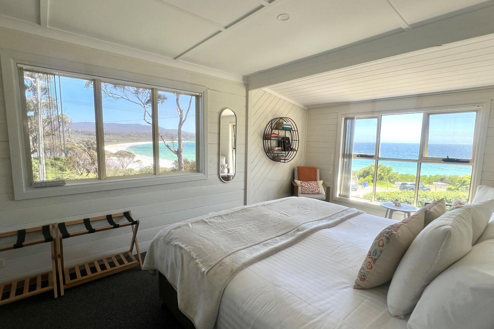 Binalong Beach Cottage Beachfront At Bay Of Fires Next To Restaurant Binalong Bay Esterno foto